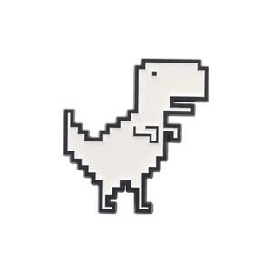 Pixel T-Rex Enamel Pin – Funny Geek Dinosaur Brooch